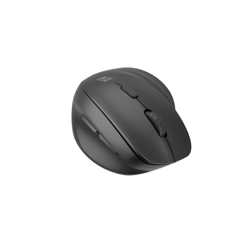 Natec CRAKE 2/Kancelárska/Optická/Pre ľavákov/2 400 DPI/USB+BT/Čierna