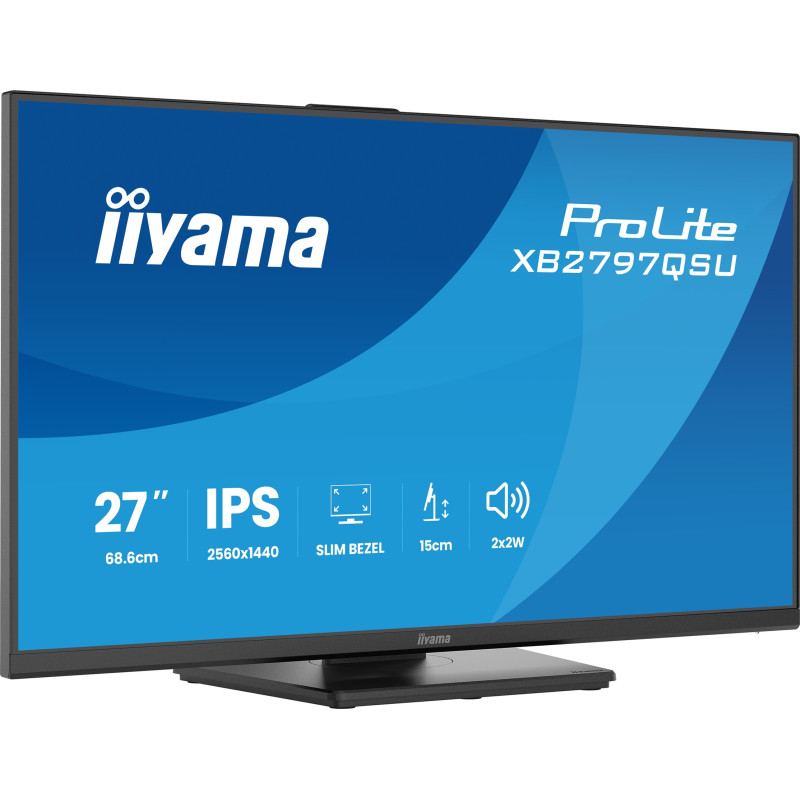 iiyama ProLite/XB2797QSU-B1/27''/IPS/QHD/75Hz/1ms/Čierna/5R