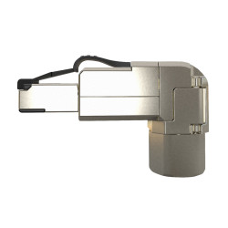 SOLARIX - Konektor MPTL 90° RJ45 CAT6A STP samorezný SXRJ45-6A-STP-BK-SA-U