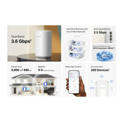MERCUSYS - Halo E27BE(2-pack) BE3600 Home Mesh WiFi7 systém