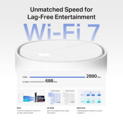 MERCUSYS - Halo E27BE(2-pack) BE3600 Home Mesh WiFi7 systém