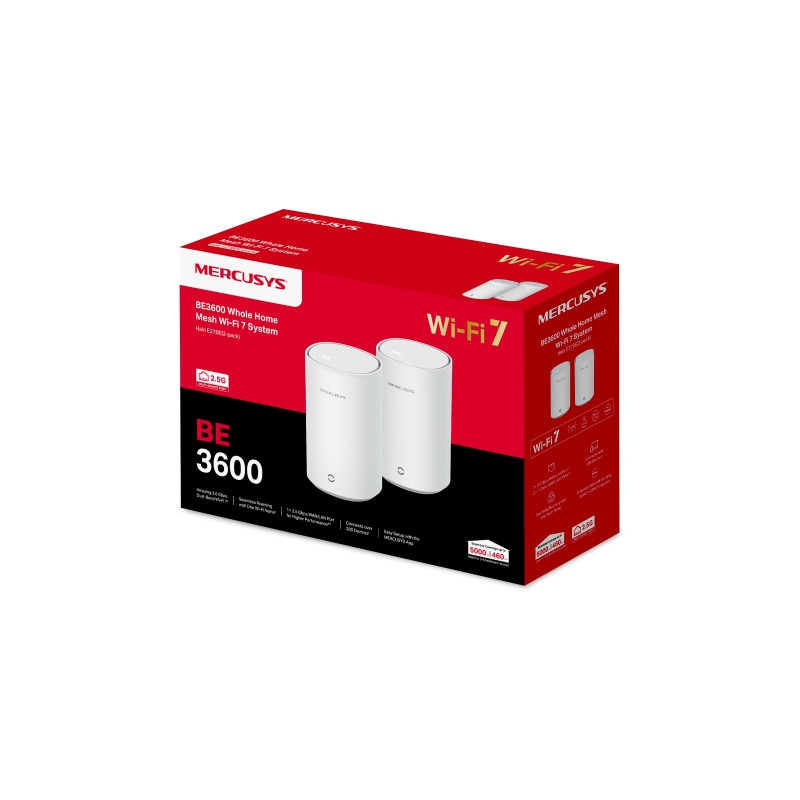 MERCUSYS - Halo E27BE(2-pack) BE3600 Home Mesh WiFi7 systém