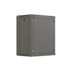 LANBERG 19'' RACKOVÁ SKRIŇA PRO MONTÁŽ NA STENU 12U/540X350 (PLOCHÉ BALENIE) S PROSKLENÝMI DVERMI ČIERNA