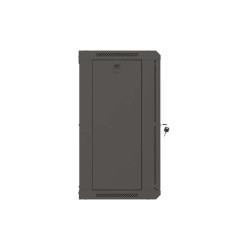 LANBERG 19'' RACKOVÁ SKRIŇA PRO MONTÁŽ NA STENU 12U/540X350 (PLOCHÉ BALENIE) S PROSKLENÝMI DVERMI ČIERNA