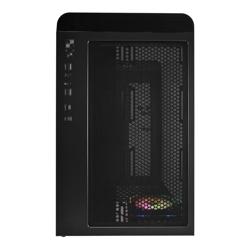 FSP M580-BA/Midi Tower/Transpar./Čierna