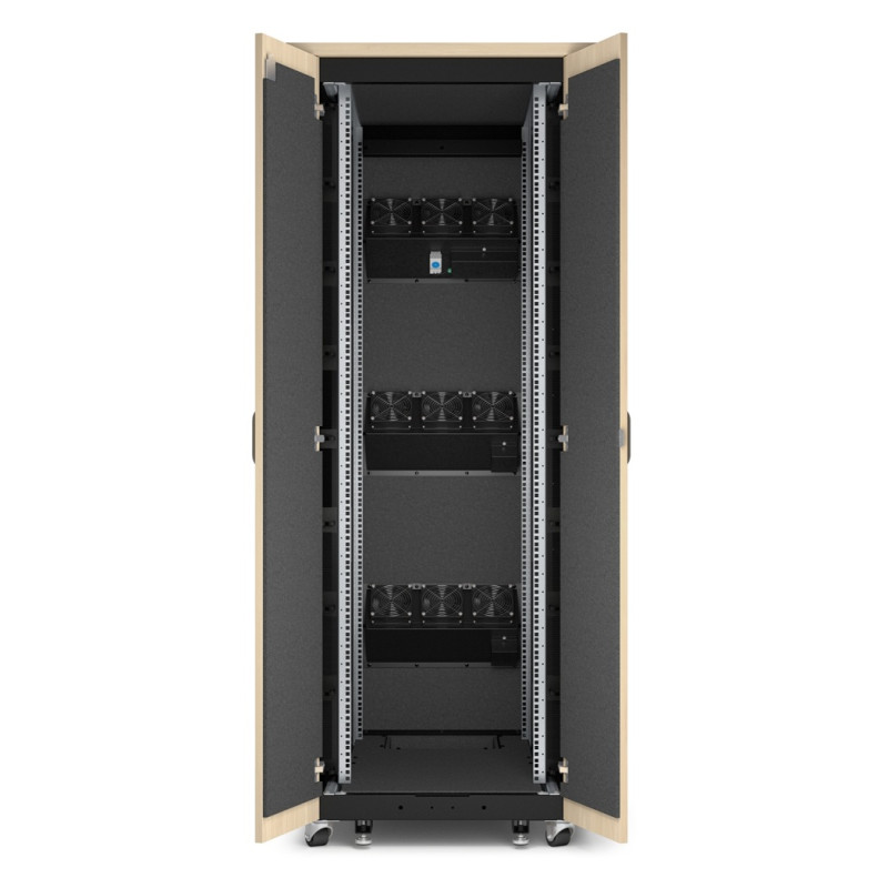 APC NetShelter Soundproof, 38U, Server Rack Enclosure, 230V, Maple