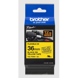BROTHER - TZE-FX661, žltá / čierna, 36mm