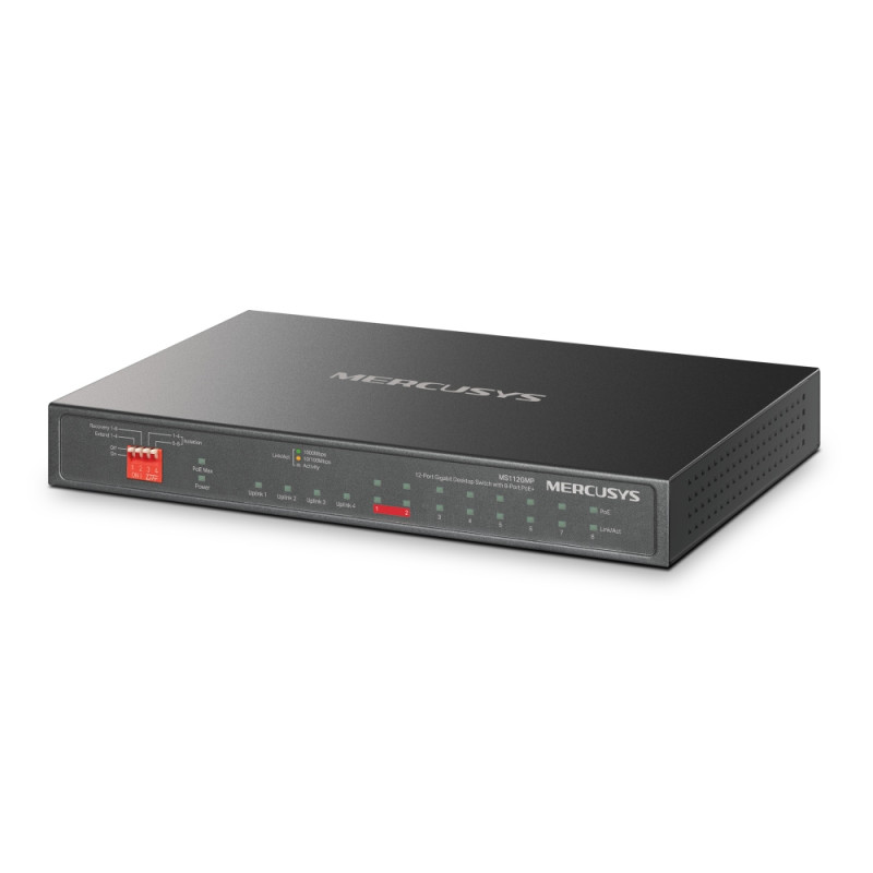 Mercusys MS112GMP 12xGb (8xPoE+)