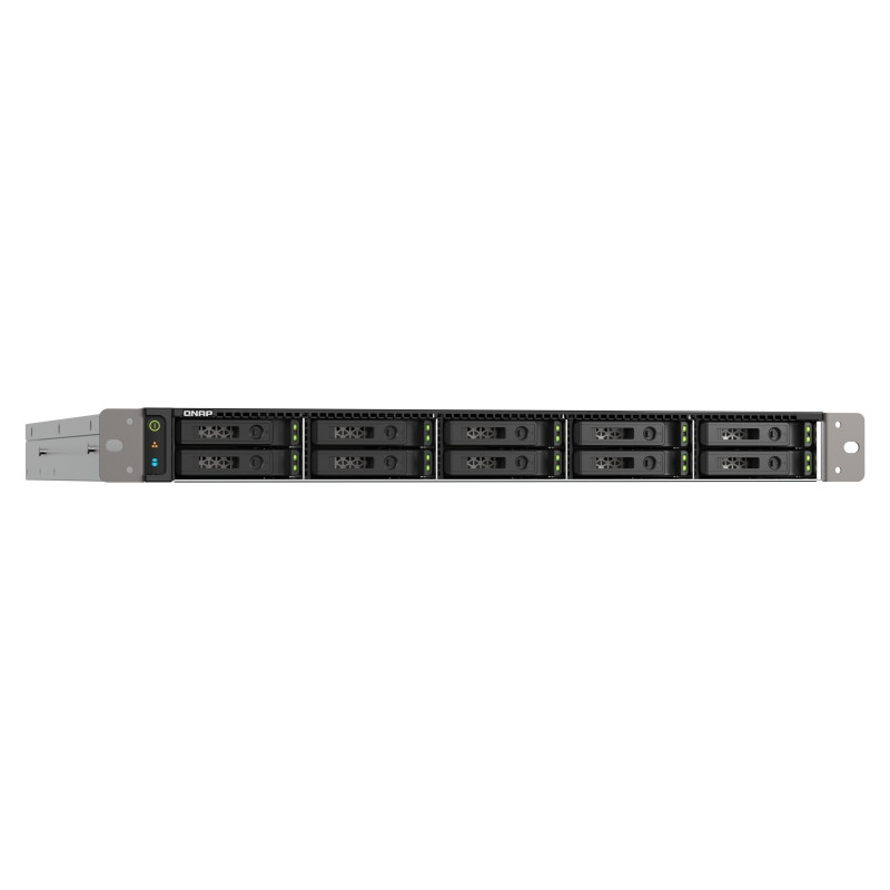 QNAP TS-h1090FU-7232P-64G (AMD EPYC, 64GB ECC RAM, 10x 2,5'' U.2/SATA, 2x PCIe, 2x 2,5GbE, 2x 25GbE)