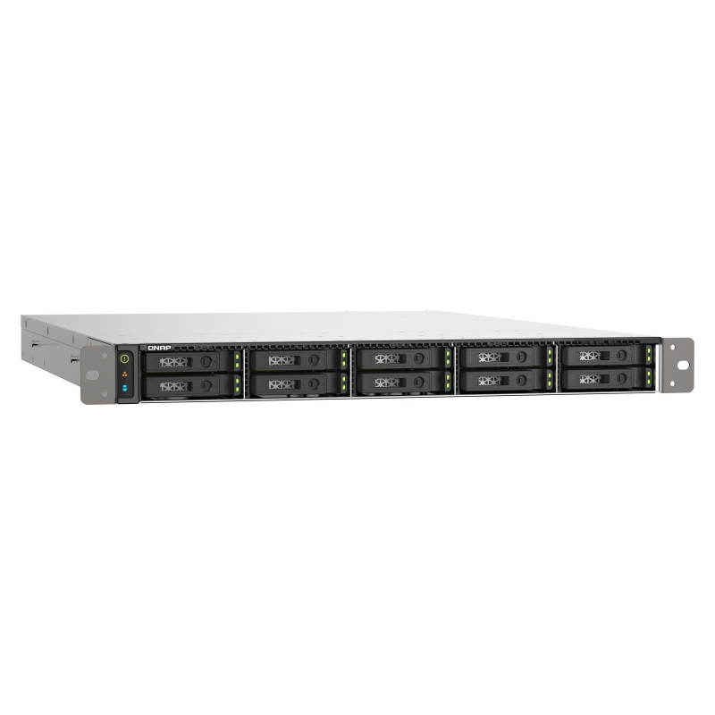QNAP TS-h1090FU-7232P-64G (AMD EPYC, 64GB ECC RAM, 10x 2,5'' U.2/SATA, 2x PCIe, 2x 2,5GbE, 2x 25GbE)