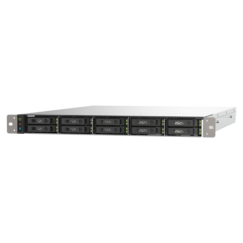 QNAP TS-h1090FU-7232P-64G (AMD EPYC, 64GB ECC RAM, 10x 2,5'' U.2/SATA, 2x PCIe, 2x 2,5GbE, 2x 25GbE)