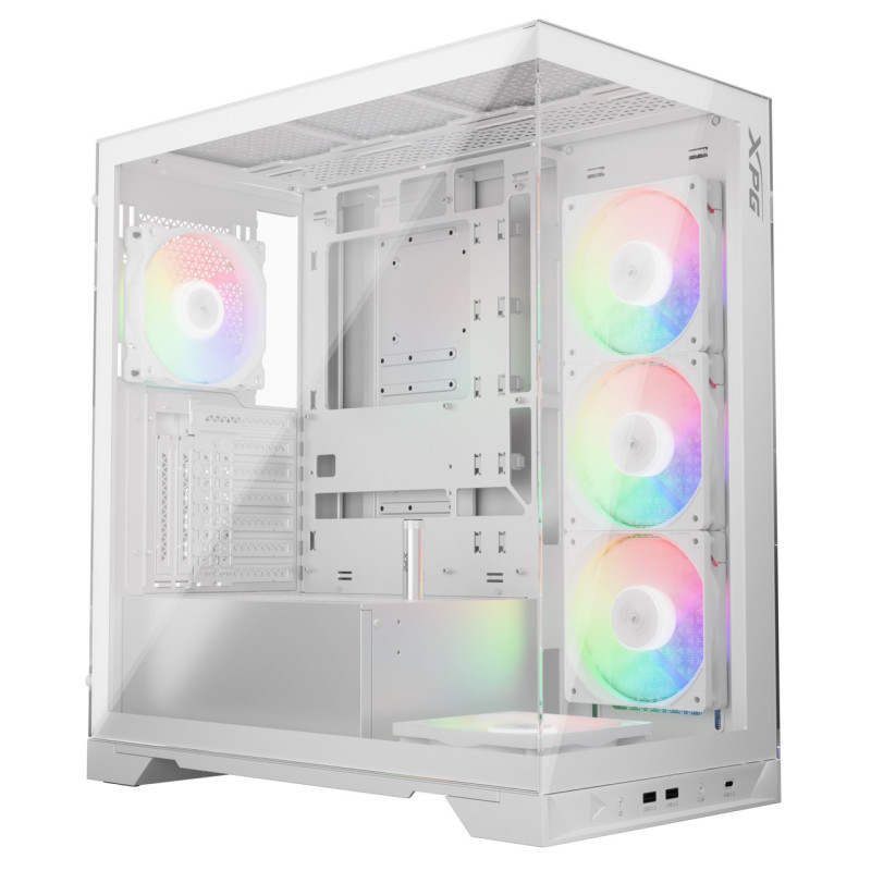 ADATA XPG INVADER X/Midi Tower/Transpar./Biela