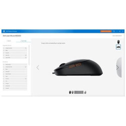 Dell MS3220/Kancelárska/Laserová/Pre pravákov/3 200 DPI/Drôtová USB/Čierna