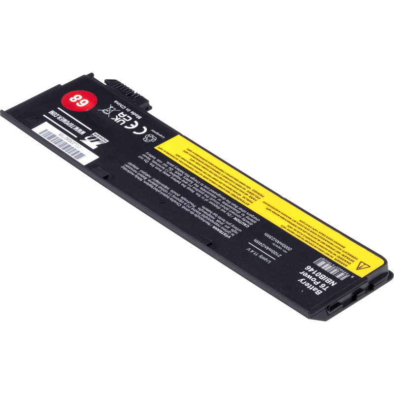 Batérie T6 Power pre Lenovo ThinkPad T440, T450, T460, T470, T550, 68, 2100mAh, 24Wh, 3cell