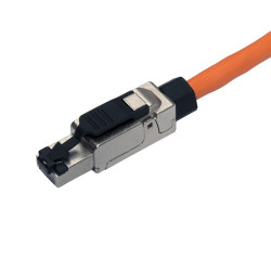 SOLARIX - Konektor MPTL univerzálny RJ45 CAT5E STP samorezný SXRJ45-5E-STP-BK-SA
