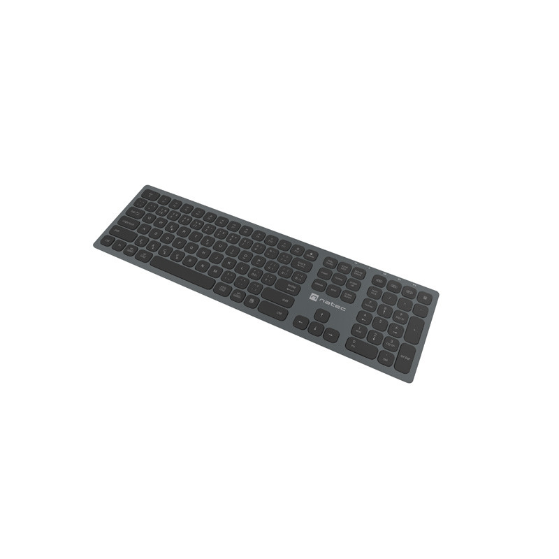 Natec klávesnica DOLPHIN/Bezdrôtová Bluetooth/ CZ- SK layout/Šedá
