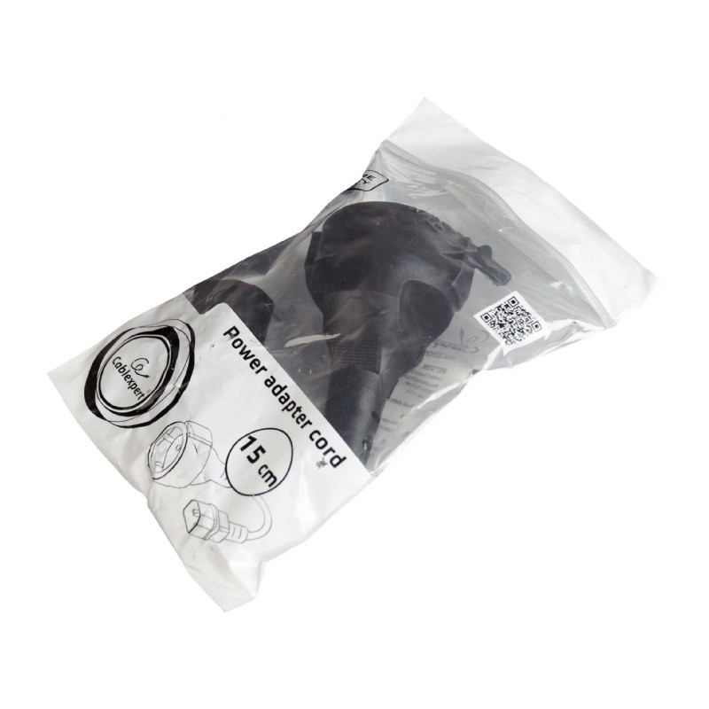Gembird Power Adapter Cord IEC320 C14-Schuko, M-F, 15cm
