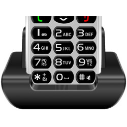 EVOLVEO EasyPhone, mobilný telefón pre seniorov s nabíjacím stojanom, biela