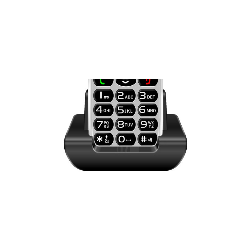 EVOLVEO EasyPhone, mobilný telefón pre seniorov s nabíjacím stojanom, biela