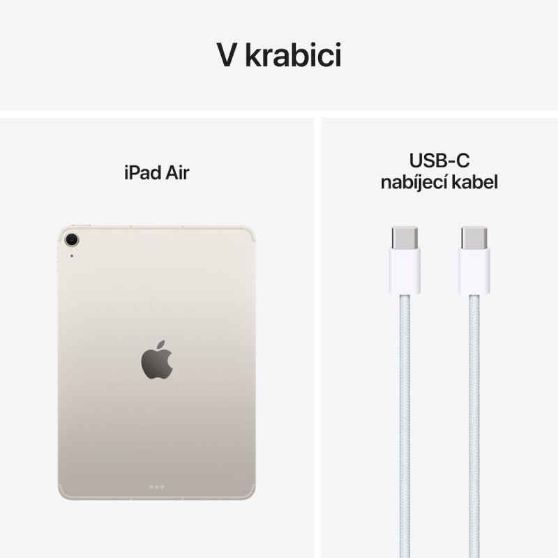 Apple iPad Air 11'' (M3) - 2025/Wi-Fi + Cellular/10,9''/2360x1640/8GB/512GB/iPadOS18/Starlight