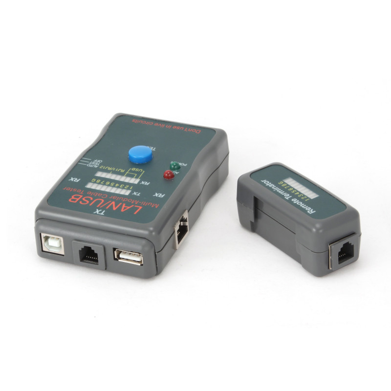 GEMBIRD Eth kábel tester NCT-2 - RJ11-12,USB