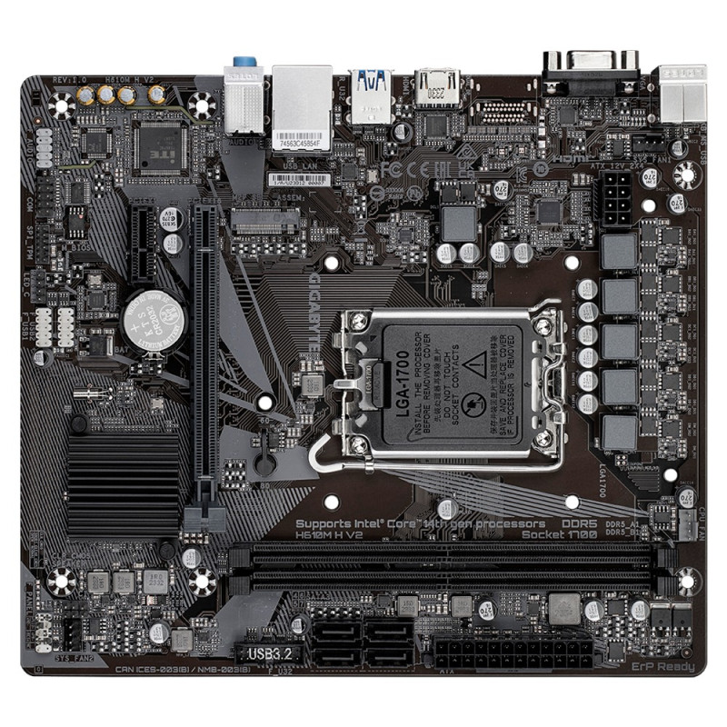 GIGABYTE H610 H V2/LGA 1700/mATX