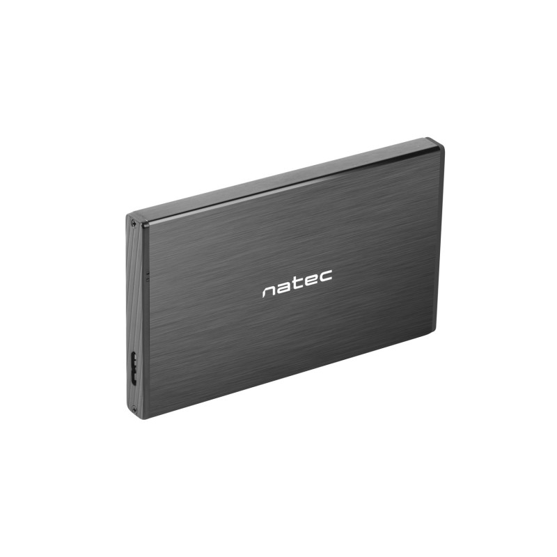 Externý box pre HDD 2,5'' USB 3.0 Natec Rhino Go, černý, hliníkové telo