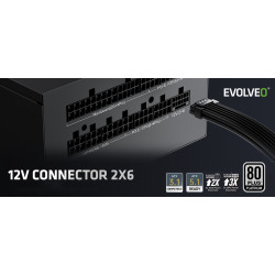 EVOLVEO P1200, 1200W/ ATX 3.1/ 80+ PLATINUM/