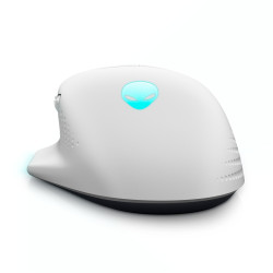Dell Alienware 620M/Herná/Optická/Pre pravákov/26 000 DPI/Drôtová+bezdrôtová/Biela