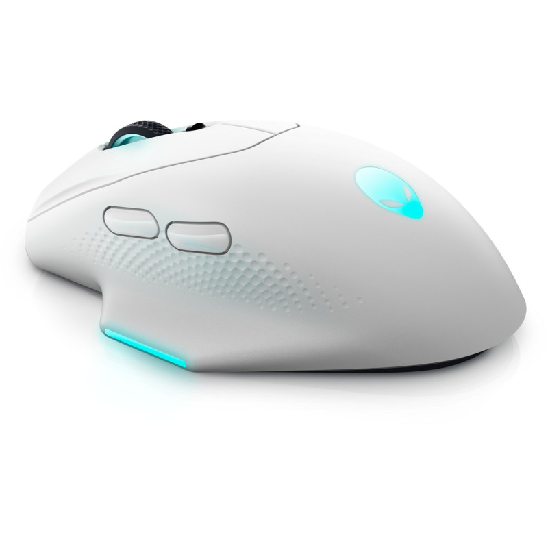 Dell Alienware 620M/Herná/Optická/Pre pravákov/26 000 DPI/Drôtová+bezdrôtová/Biela