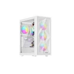 Počítačová skriňa Genesis DIAXID 605 ARGB/Midi Tower/Transpar./Biela