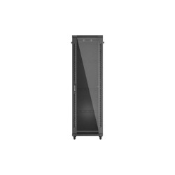 LANBERG 19'' VOĽNE STOJÚCA RACKOVÁ SKRIŇA 42U/600X800 (FLAT PACK) S PRESKLENÝMI DVERAMI ČIERNA