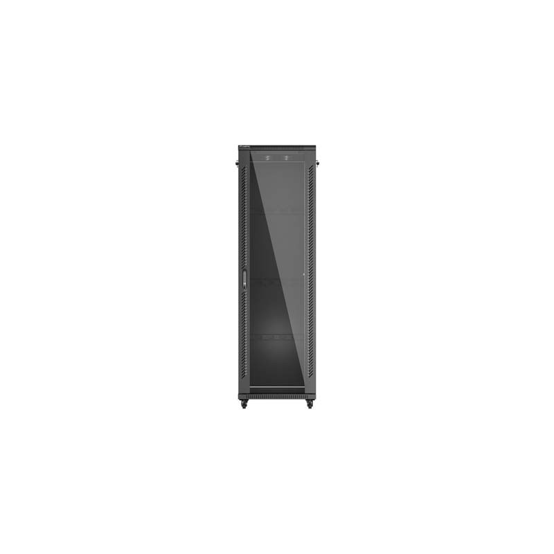 LANBERG 19'' VOĽNE STOJÚCA RACKOVÁ SKRIŇA 42U/600X800 (FLAT PACK) S PRESKLENÝMI DVERAMI ČIERNA