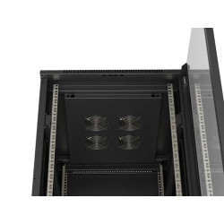 LANBERG 19'' VOĽNE STOJÚCA RACKOVÁ SKRIŇA 42U/600X800 (FLAT PACK) S PRESKLENÝMI DVERAMI ČIERNA