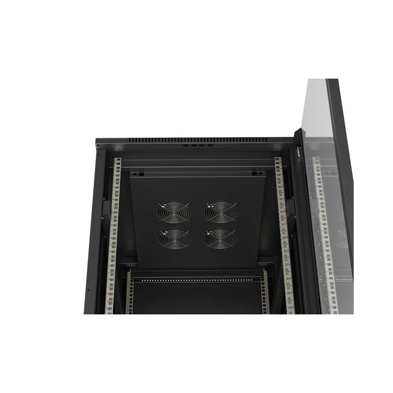LANBERG 19'' VOĽNE STOJÚCA RACKOVÁ SKRIŇA 42U/600X800 (FLAT PACK) S PRESKLENÝMI DVERAMI ČIERNA