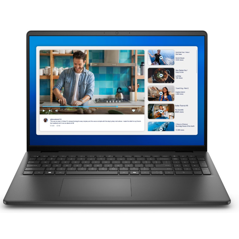 Dell 16/DC16250/7-150U/16''/WUXGA/16GB/1TB/Intel int/W11P/Black/3R NBD