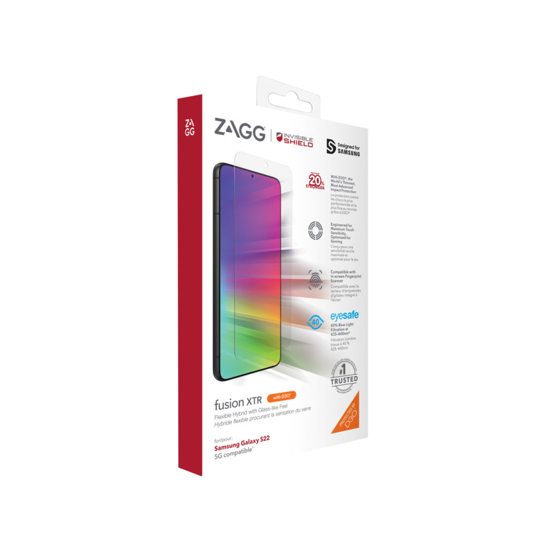 INVISIBLESHIELD - ZAGG Invisible Shield Fusion XTR D3O hybridné sklo SG S22 + 5G