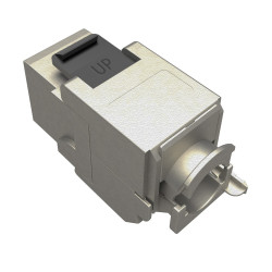 MULTIPACK 24 ks - samorezný keystone Solarix CAT6 STP SXKJ-6-STP-BK-SA