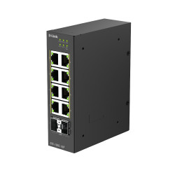 D-Link DIS-100G-10P 10-Port Gigabit Industrial PoE+ Unmanaged Switch with 2 x 2.5G SFP+ Ports