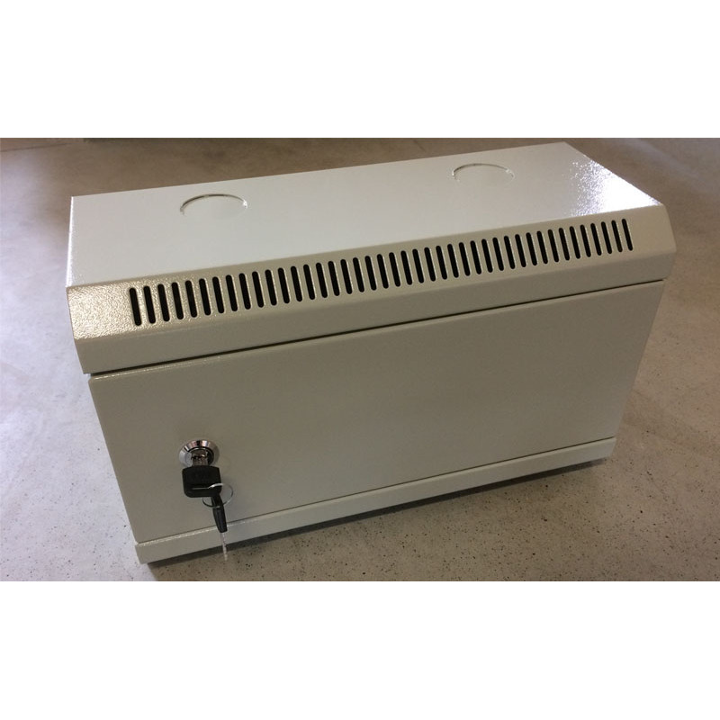 10'' rack jednodielny 4U/140 DATACOM Šedý plech.dvere