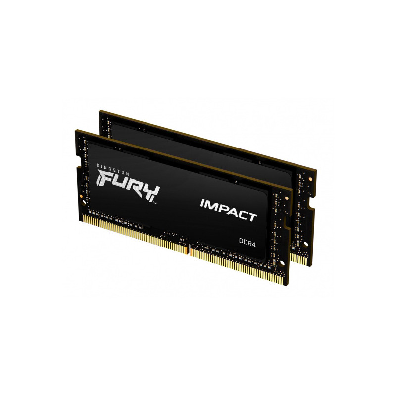 Kingston FURY Impact/SO-DIMM DDR4/16GB/3200MHz/CL20/2x8GB/Black