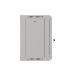 LANBERG 19'' RACKOVÁ SKRIŇA PRO MONTÁŽ NA STENU 9U/540X350 (FLAT PACK) S PROSKLENÝMI DVERAMI ŠEDÁ