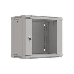 LANBERG 19'' RACKOVÁ SKRIŇA PRO MONTÁŽ NA STENU 9U/540X350 (FLAT PACK) S PROSKLENÝMI DVERAMI ŠEDÁ