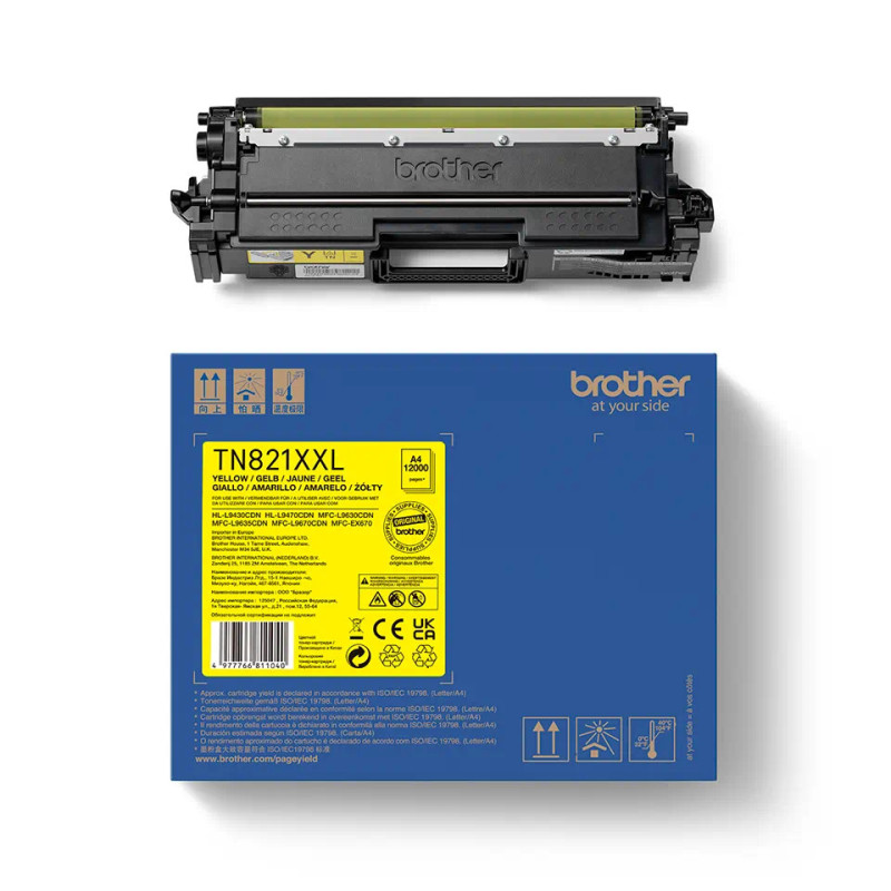 Brother TN-821XXLY, toner žltá, 12 000 str.