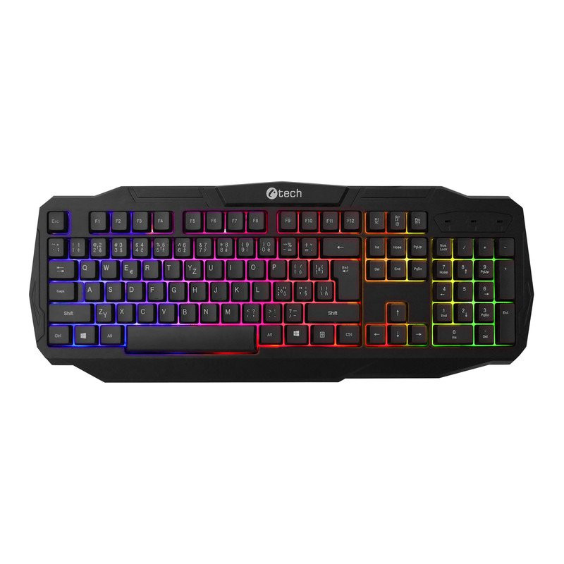 C-TECH Arcus GKB-15/Drôtová USB/ CZ- SK layout/Čierna