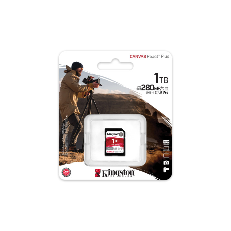 Kingston Canvas React Plus/SDXC/1TB/UHS-II U3 ??/ Class 10