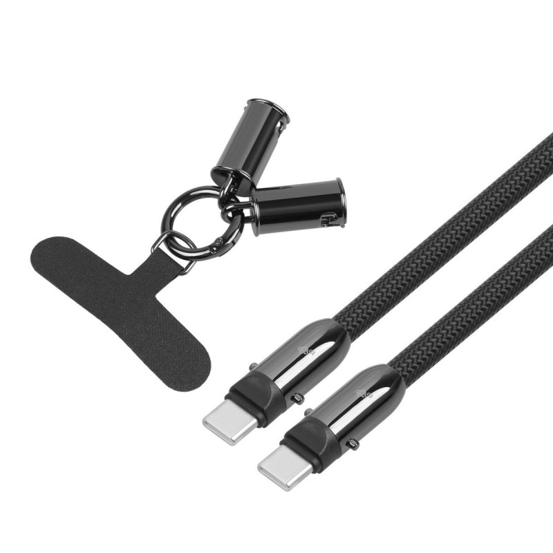 TB TOUCH - TB USB-C 2v1 kábel, 1.2m, čierny