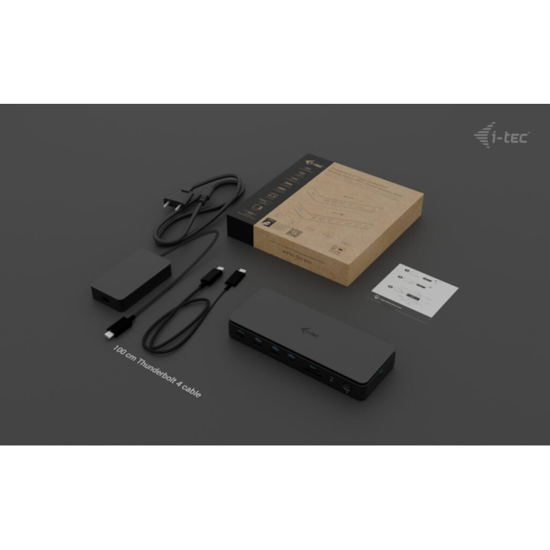 i-tec Thunderbolt 4 Dual Display Docking Station, Power Delivery 92W