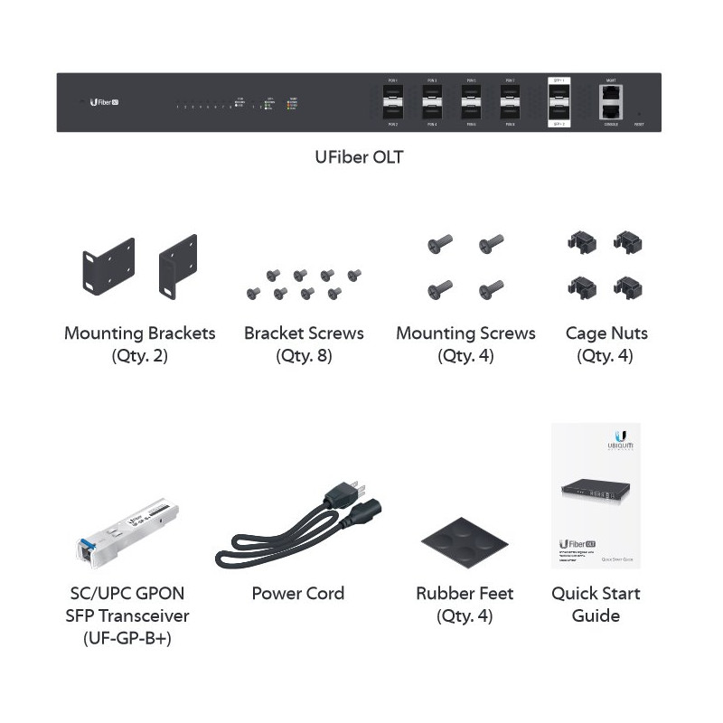 Ubiquiti UF-OLT - U Fiber OLT, 8x GPON