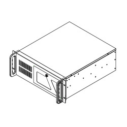 DATACOM 19'' Case IPC 4U/485mm Šedý bez PSU